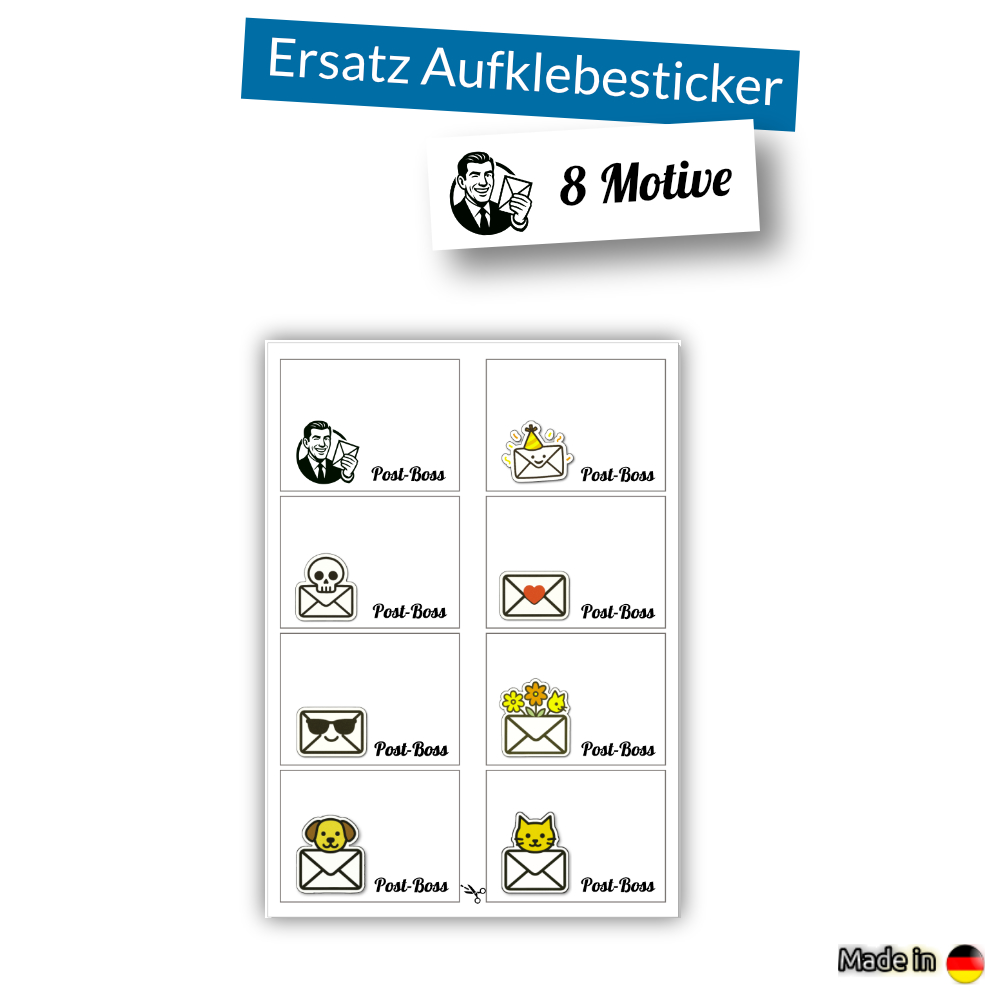 Ersatz - Aufklebesticker weiß