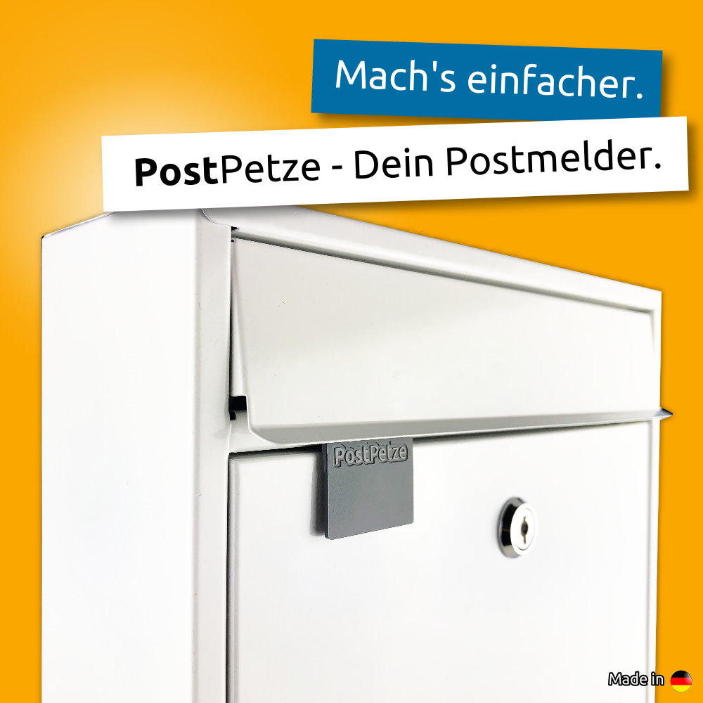 PostPetze | Dein Postmelder | Grau